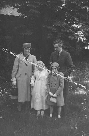 CARMEL BOWERS AT ALPHONOUS COURT DRUMCONDRA ON HER FIRST COMMUNION WAY CATH MARIE